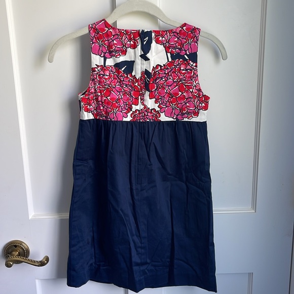 Vineyard Vines Girls Floral Dress - colors: navy, pink, red, white - size: 7 Y - Picture 3 of 3